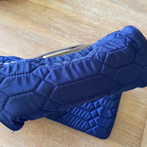 Aimee Kestenberg Blue Quilted Cosmetic Bag Set - Picture 2 of 6